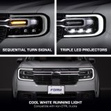 Form Lighting 22-24 Ford Maverick Sequential LED Projector Headlights (Pair) thumbnail 9