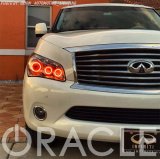 Oracle 11-13 Infiniti QX56 LED Headlight Halo Kit - Red thumbnail 3