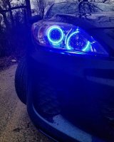 Oracle 10-12 Mazda 3 LED Headlight Halo Kit - UV/Purple thumbnail 3