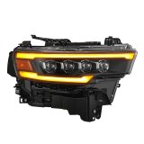 AlphaRex 25-26 Dodge Ram 1500 NOVA LED Proj Headlights- Black w/Activ Lit/ Seq Signal/Switchbk DRL thumbnail 8