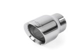 APR Double-Walled 3.5in Slash-Cut Tips - Polished Silver - Set of 2 thumbnail 3