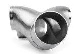 APR Cast T304 Stainless Steel Double Y-Splitter - 76mm to Quad 63.5mm (3in to Quad 2.5in) thumbnail 6