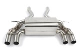 Dinan 19-21 BMW M2 Competition (F87) Free Flow Axleback Exhaust System w/X-Pipe - Black Tips thumbnail 2