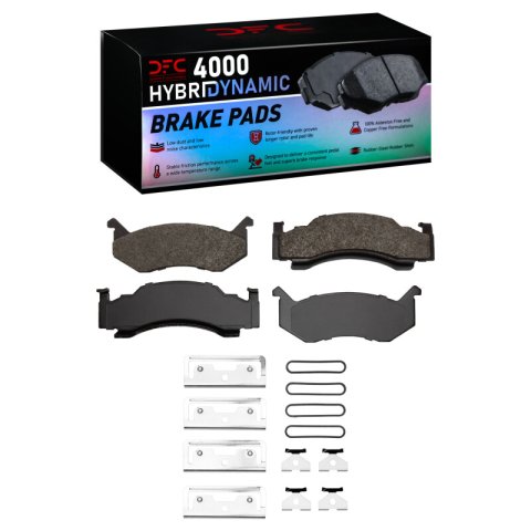 DFC 820093 Dodge D250 Front Rotors w/4000 HybriDynamic Brake Pads w/Hardware (1x dfc4000-0123-01, 2x dfc600-40072)