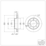DFC 820093 Dodge D250 Front Rotors w/4000 HybriDynamic Brake Pads w/Hardware (1x dfc4000-0123-01, 2x dfc600-40072) thumbnail 5