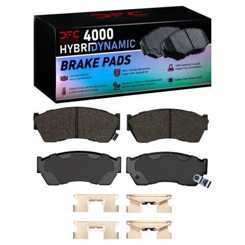 DFC 89-01 Chevrolet Metro Front Rotors w/4000 HybriDynamic Brake Pads w/Hardware (1x dfc4000-0451-01, 2x dfc600-50002)