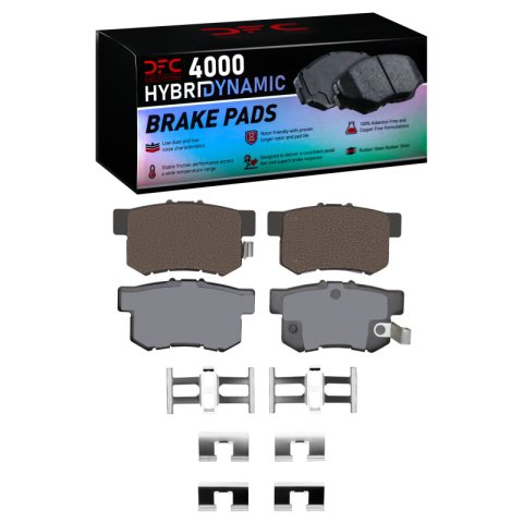 DFC 99-11 Acura TL Rear Rotors w/4000 HybriDynamic Brake Pads w/Hardware (1x dfc4000-0536-01, 2x dfc600-58019)