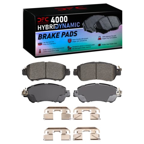 DFC 17-25 Nissan Versa Front Rotors w/4000 HybriDynamic Brake Pads w/Hardware (1x dfc4000-2038-01, 2x dfc600-67112)