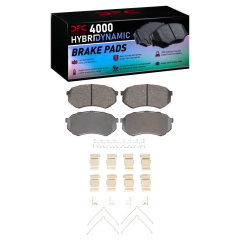 DFC 95-04 Toyota Tacoma Front Rotors w/4000 HybriDynamic Brake Pads w/Hardware (1x dfc4000-0433-01, 2x dfc600-76120)