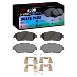 DFC 05-15 Toyota Tacoma Front Geospec Rotors w/4000 HybriDynamic Brake Pads w/Hardware (1x dfc4000-0906-12, 2x dfc604-76133) thumbnail 1