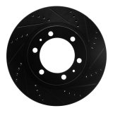 R1 03-23 Toyota Hilux Front Drill/Slot Black Rotors w/Off-Road/Tow Pads (1x dfc633-76128L, 1x dfc633-76128R, 1x rnc2400-0976-01) thumbnail 2
