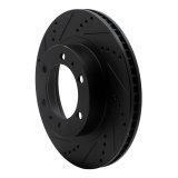 R1 03-23 Toyota Hilux Front Drill/Slot Black Rotors w/Off-Road/Tow Pads (1x dfc633-76128L, 1x dfc633-76128R, 1x rnc2400-0976-01) thumbnail 6