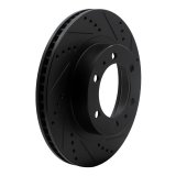 R1 03-23 Toyota Hilux Front Drill/Slot Black Rotors w/Off-Road/Tow Pads (1x dfc633-76128L, 1x dfc633-76128R, 1x rnc2400-0976-01) thumbnail 9