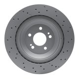 R1 14-21 Mercedes-Benz S560 Front & Rear GEO-Carbon Drilled Rotors w/Euro Ceramic Pads/Hardware (Bundled Kit) thumbnail 9