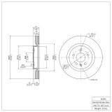 R1 11-19 Ford Explorer Front & Rear Carbon Coated Brake Rotor Set w/Optimum OE Pads and Hardware (Bundled Kit) thumbnail 2