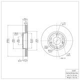 R1 06-12 Ford FusIon Front & Rear Carbon Coated Brake Rotor Set w/Optimum OE Pads and Hardware (Bundled Kit) thumbnail 5