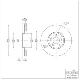 R1 04-05 Nissan Maxima Front & Rear Carbon Coated Brake Rotor Set w/Ceramic Pads and Hardware (Bundled Kit) thumbnail 9