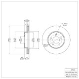 R1 02-07 Chevrolet Equinox Front Brake Rotor Set (2x dfc600-47063) thumbnail 5