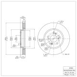 R1 07-12 Acura RDX Front & Rear Brake Rotor Set w/Optimum OE Pads and Hardware (Bundled Kit) thumbnail 3