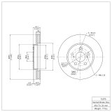 R1 04-08 Toyota Avalon Front & Rear Brake Rotors w/Optimum OE Pads & Hardware (Bundled Kit) thumbnail 5
