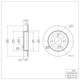 R1 12-17 Kia Rio Front & Rear Brake Rotors w/Ceramic Pads & Hardware (Bundled Kit) thumbnail 8