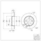 R1 16-19 Hyundai Sonata Front & Rear Brake Rotor Set w/Ceramic Pads and Hardware (Bundled Kit) thumbnail 6