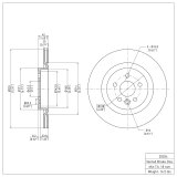 R1 17-20 Jaguar XE Front & Rear Brake Rotor Set w/Ceramic Pads and Hardware (Bundled Kit) thumbnail 3