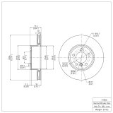 R1 06-10 BMW 535xi Front & Rear Brake Rotor Set w/Ceramic Pads and Hardware (Bundled Kit) thumbnail 7