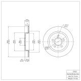 R1 04-13 Volvo C30 Front & Rear Brake Rotor Set w/Ceramic Pads and Hardware (Bundled Kit) thumbnail 5