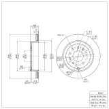 R1 07-12 Mazda CX-7 Front & Rear Brake Rotor Set w/Ceramic Pads and Hardware (Bundled Kit) thumbnail 7