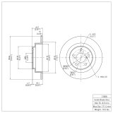 DFC 04-08 Saab 9-2X Front & Rear Rotors w/4000 HybriDynamic Brake Pads w/Hardware (Bundled Kit) thumbnail 6