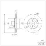 DFC 16-23 Chevrolet Cruze Front & Rear Rotors w/4000 HybriDynamic Brake Pads w/Hardware (Bundled Kit) thumbnail 8