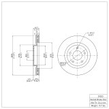 DFC 13-24 Mitsubishi RVR Front & Rear Rotors w/4000 HybriDynamic Brake Pads w/Hardware (Bundled Kit) thumbnail 4