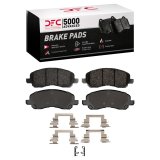 DFC 07-17 Dodge Caliber Front & Rear Geospec Rotors with 5000 Advanced Brake Pads w/Hardware (Bundled Kit) thumbnail 1