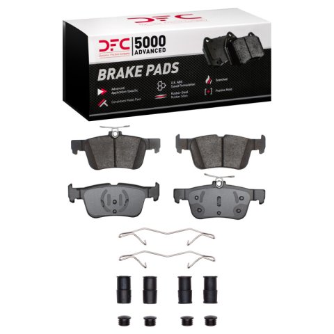 DFC 17-19 Ford Escape Front & Rear Geospec Rotors with 5000 Advanced Brake Pads w/Hardware (Bundled Kit)