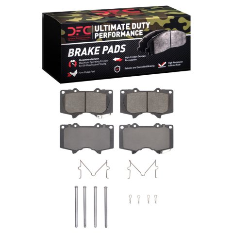 DFC 03-09 Lexus GX470 Front & Rear Geospec Rotors with Ultimate Duty Performance Pads w/Hardware (Bundled Kit)