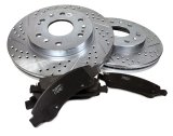 Baer Brakes 04-09 Cadillac XLR Claw Rotor & Pad Combo Kit - Rear thumbnail 1