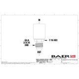Baer Brakes Residual Valve - 2LB, -3AN Fittings thumbnail 2