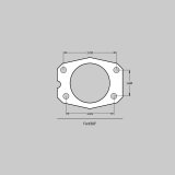 Baer Brakes 1993 Ford Mustang 12in SS4 Rear SDZ Brake Kit - Grabber Blue thumbnail 3
