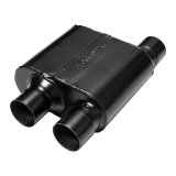 Flowmaster 2.5 IN(O)/OUT(D) 10 Series CROSSFLOW 409 Muffler thumbnail 3