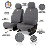 Covercraft 94-02 Dodge Ram Front Row Carhartt Super Dux PrecisionFit Seat Cover thumbnail 3