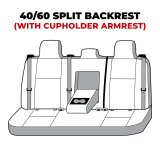 Covercraft 23-26 Toyota Corolla Endura PrecisionFit Custom Second Row Seat Covers thumbnail 2
