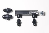 Radium Engineering Universal 4-Port Manifold - Black W/ Logo thumbnail 1