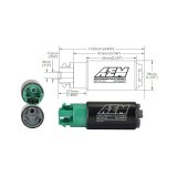 AEM 340LPH 65mm Fuel Pump Kit w/ Mounting Hooks - Ethanol Compatible thumbnail 7